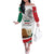 Custom Mexico Independence Day Family Matching Off The Shoulder Long Sleeve Dress and Hawaiian Shirt El Grito De Independencia