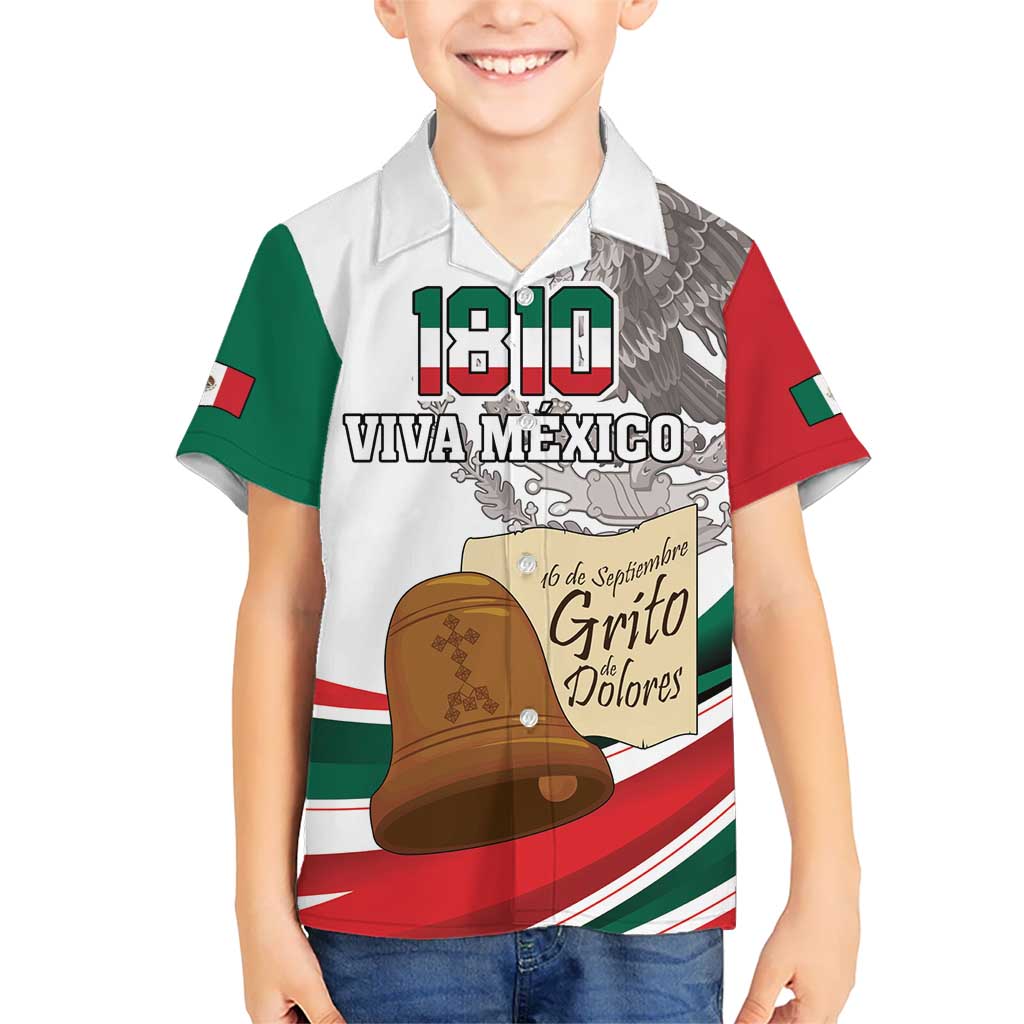 Custom Mexico Independence Day Kid Hawaiian Shirt El Grito De Independencia