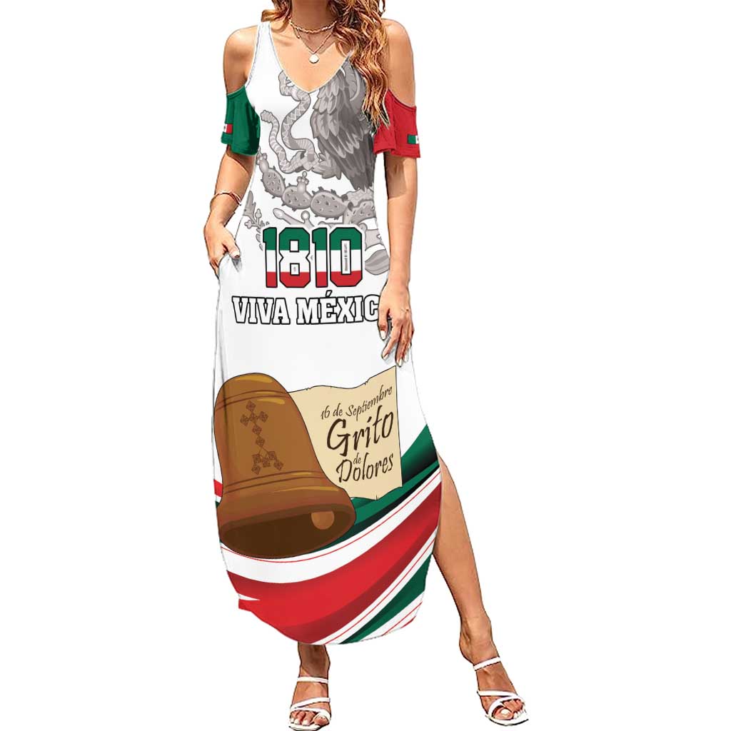 Custom Mexico Independence Day Summer Maxi Dress El Grito De Independencia - Wonder Print Shop