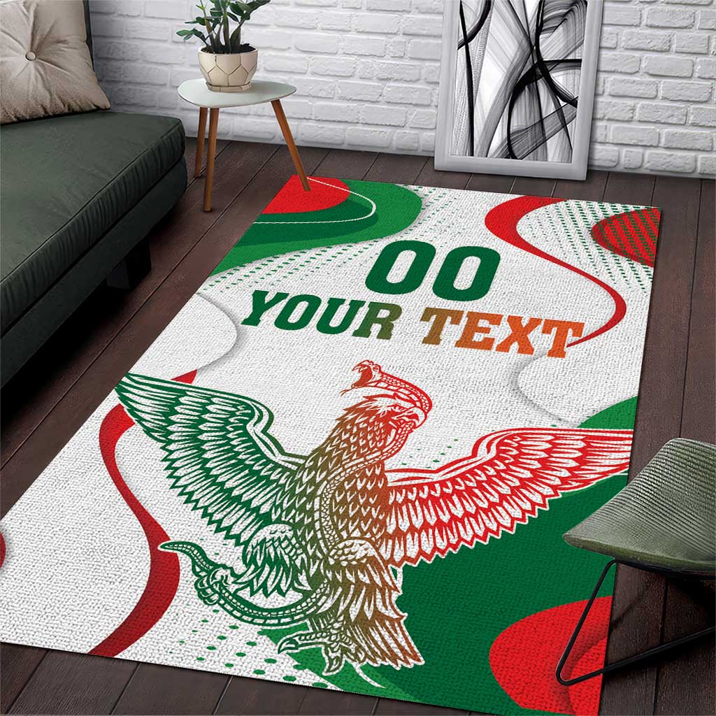 Custom Mexico Independence Day Area Rug Monumento A La Independencia - Wonder Print Shop