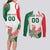 Custom Mexico Independence Day Couples Matching Long Sleeve Bodycon Dress and Long Sleeve Button Shirt Monumento A La Independencia