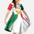 Custom Mexico Independence Day Family Matching Long Sleeve Bodycon Dress and Hawaiian Shirt Monumento A La Independencia