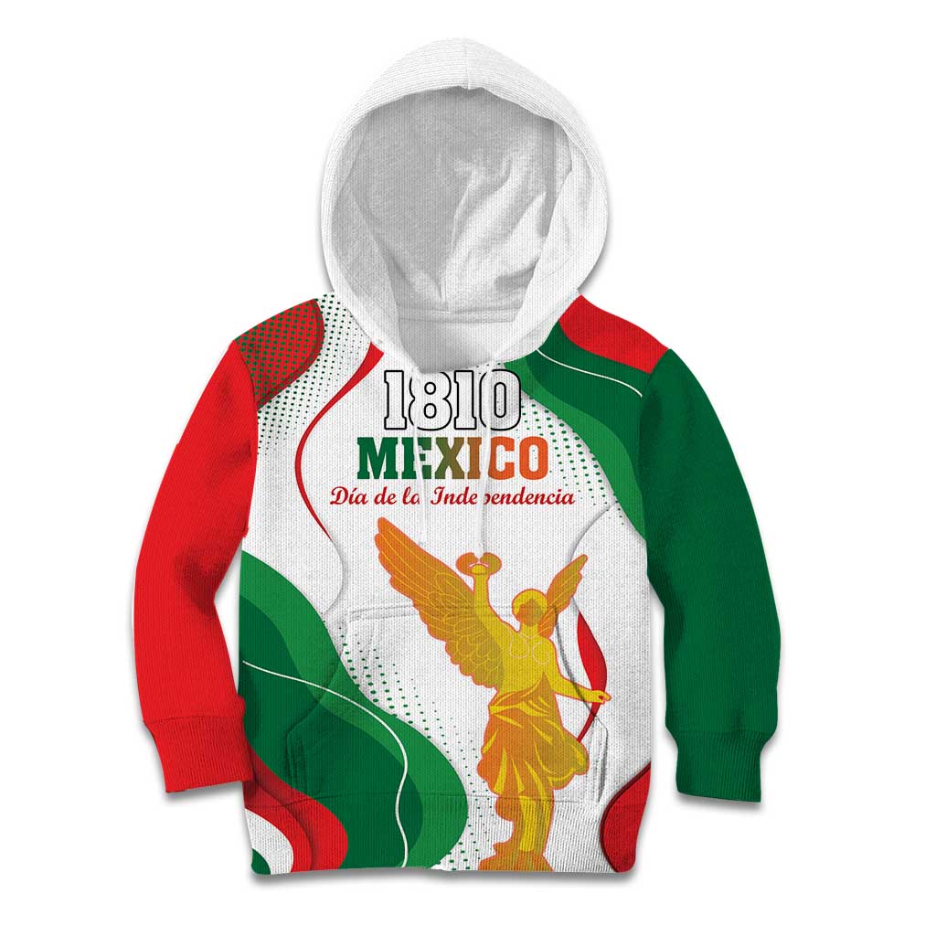 Custom Mexico Independence Day Kid Hoodie Monumento A La Independencia