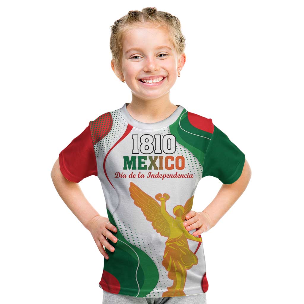 Custom Mexico Independence Day Kid T Shirt Monumento A La Independencia