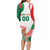 Custom Mexico Independence Day Long Sleeve Bodycon Dress Monumento A La Independencia - Wonder Print Shop