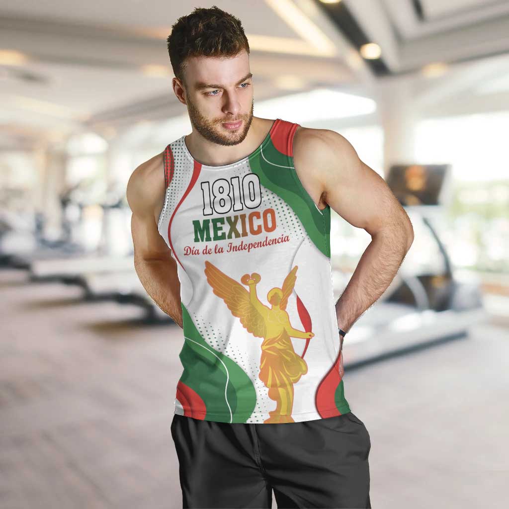 Custom Mexico Independence Day Men Tank Top Monumento A La Independencia - Wonder Print Shop