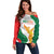 Custom Mexico Independence Day Off Shoulder Sweater Monumento A La Independencia - Wonder Print Shop