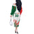 Custom Mexico Independence Day Off The Shoulder Long Sleeve Dress Monumento A La Independencia - Wonder Print Shop