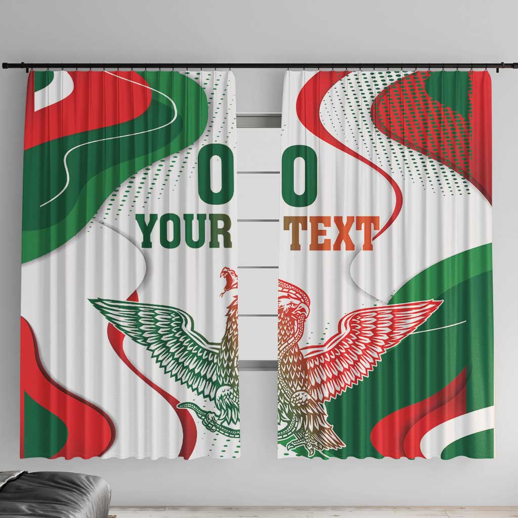 Custom Mexico Independence Day Window Curtain Monumento A La Independencia - Wonder Print Shop