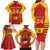 Custom Spain Coat Of Arms Family Matching Long Sleeve Bodycon Dress and Hawaiian Shirt Sport Style - Wonder Print Shop