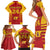 Custom Spain Coat Of Arms Family Matching Short Sleeve Bodycon Dress and Hawaiian Shirt Sport Style - Wonder Print Shop