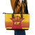 Custom Spain Coat Of Arms Leather Tote Bag Sport Style - Wonder Print Shop