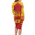 Custom Spain Coat Of Arms Long Sleeve Bodycon Dress Sport Style - Wonder Print Shop