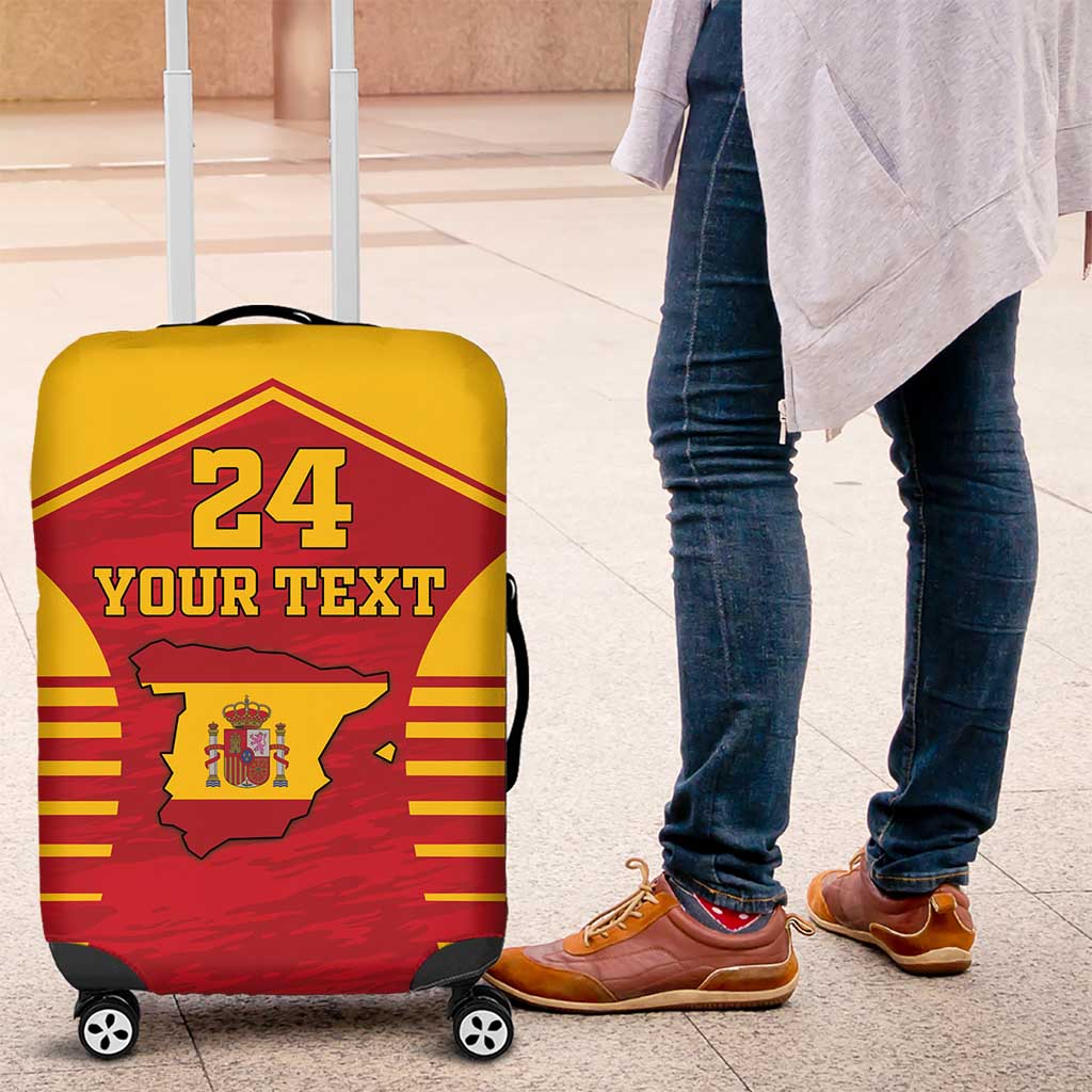 Custom Spain Coat Of Arms Luggage Cover Sport Style - Wonder Print Shop