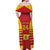 Custom Spain Coat Of Arms Off Shoulder Maxi Dress Sport Style - Wonder Print Shop