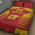 Custom Spain Coat Of Arms Quilt Bed Set Sport Style - Wonder Print Shop