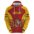 Custom Spain Coat Of Arms Zip Hoodie Sport Style - Wonder Print Shop