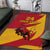 Custom Spain Aggressive Fighting Bull Area Rug With Carnation Flowers - Wonder Print Shop