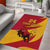 Custom Spain Aggressive Fighting Bull Area Rug With Carnation Flowers - Wonder Print Shop