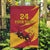 Custom Spain Aggressive Fighting Bull Garden Flag With Carnation Flowers - Wonder Print Shop