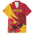 Custom Spain Aggressive Fighting Bull Hawaiian Shirt With Carnation Flowers - Wonder Print Shop