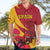 Custom Spain Aggressive Fighting Bull Hawaiian Shirt With Carnation Flowers - Wonder Print Shop