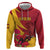 Custom Spain Aggressive Fighting Bull Hoodie With Carnation Flowers - Wonder Print Shop