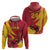 Custom Spain Aggressive Fighting Bull Hoodie With Carnation Flowers - Wonder Print Shop