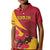 Custom Spain Aggressive Fighting Bull Kid Polo Shirt With Carnation Flowers - Wonder Print Shop