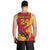 Custom Spain Aggressive Fighting Bull Men Tank Top With Carnation Flowers - Wonder Print Shop