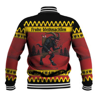 Merry Krampus Germany Baseball Jacket Frohe Weihnachten - Wonder Print Shop