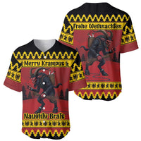 Merry Krampus Germany Baseball Jersey Frohe Weihnachten - Wonder Print Shop