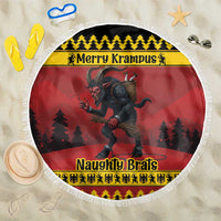 Merry Krampus Germany Beach Blanket Frohe Weihnachten - Wonder Print Shop
