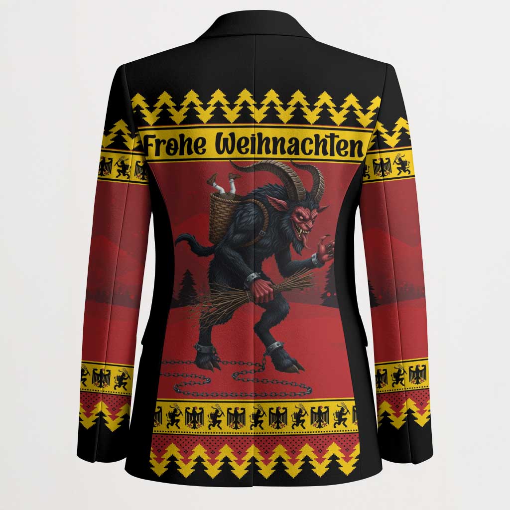 Merry Krampus Germany Blazer Frohe Weihnachten - Wonder Print Shop
