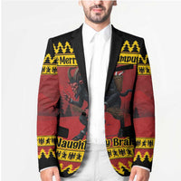 Merry Krampus Germany Blazer Frohe Weihnachten - Wonder Print Shop