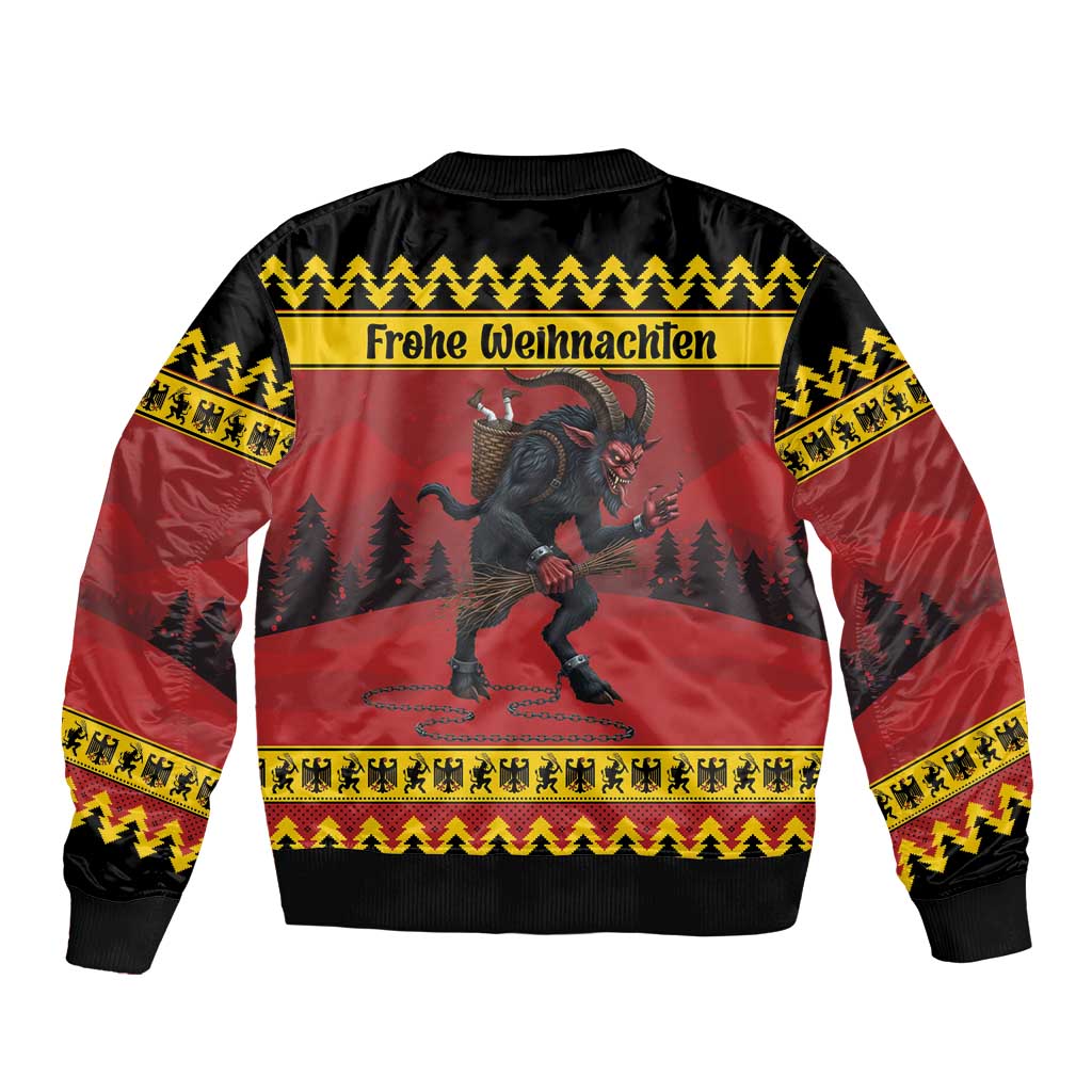 Merry Krampus Germany Bomber Jacket Frohe Weihnachten - Wonder Print Shop