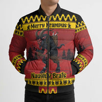 Merry Krampus Germany Bomber Puffer Jacket Frohe Weihnachten - Wonder Print Shop