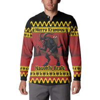Merry Krampus Germany Button Sweatshirt Frohe Weihnachten - Wonder Print Shop
