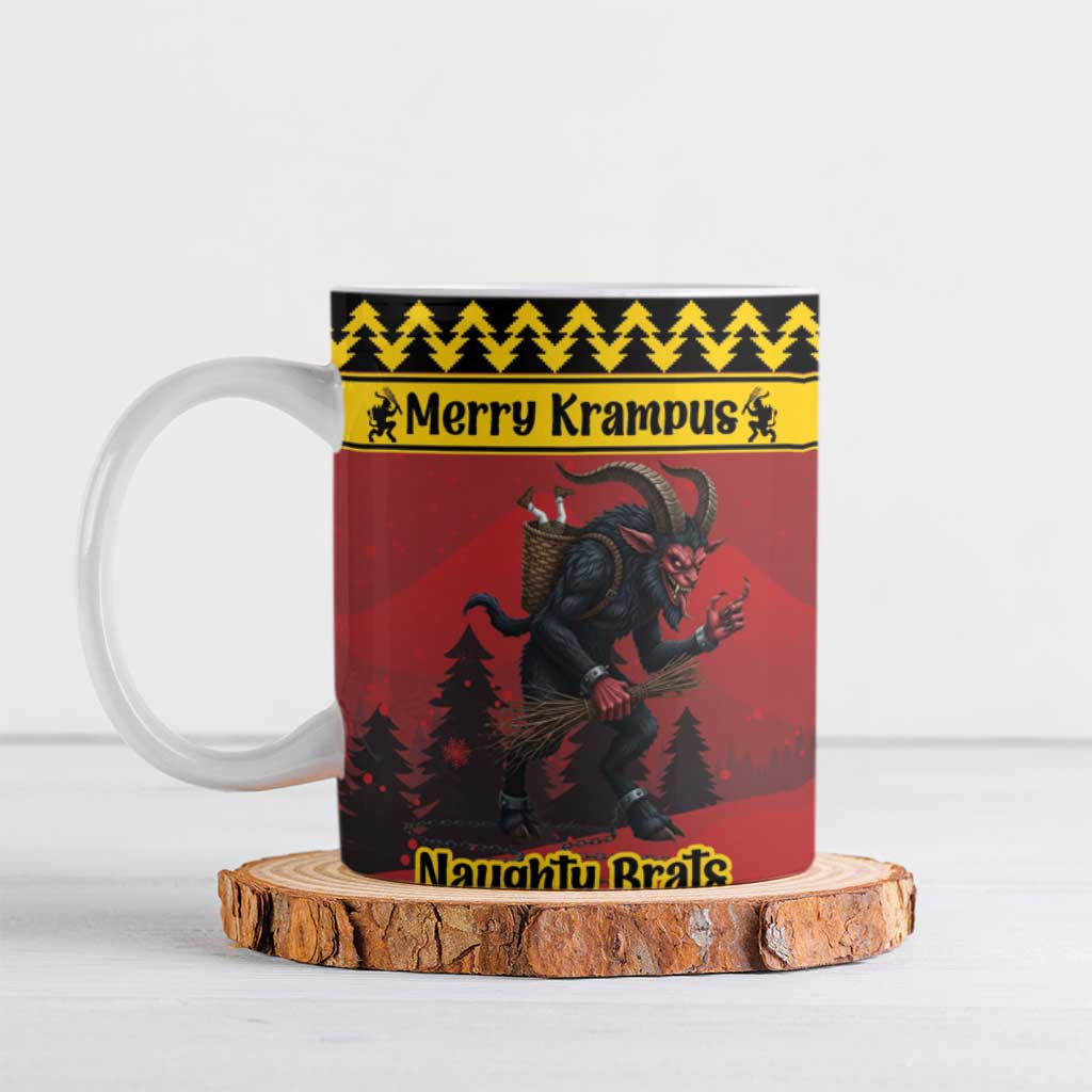 Merry Krampus Germany Ceramic Mug Frohe Weihnachten - Wonder Print Shop
