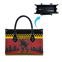 Merry Krampus Germany Leather Bag Frohe Weihnachten - Wonder Print Shop