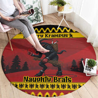 Merry Krampus Germany Round Carpet Frohe Weihnachten - Wonder Print Shop