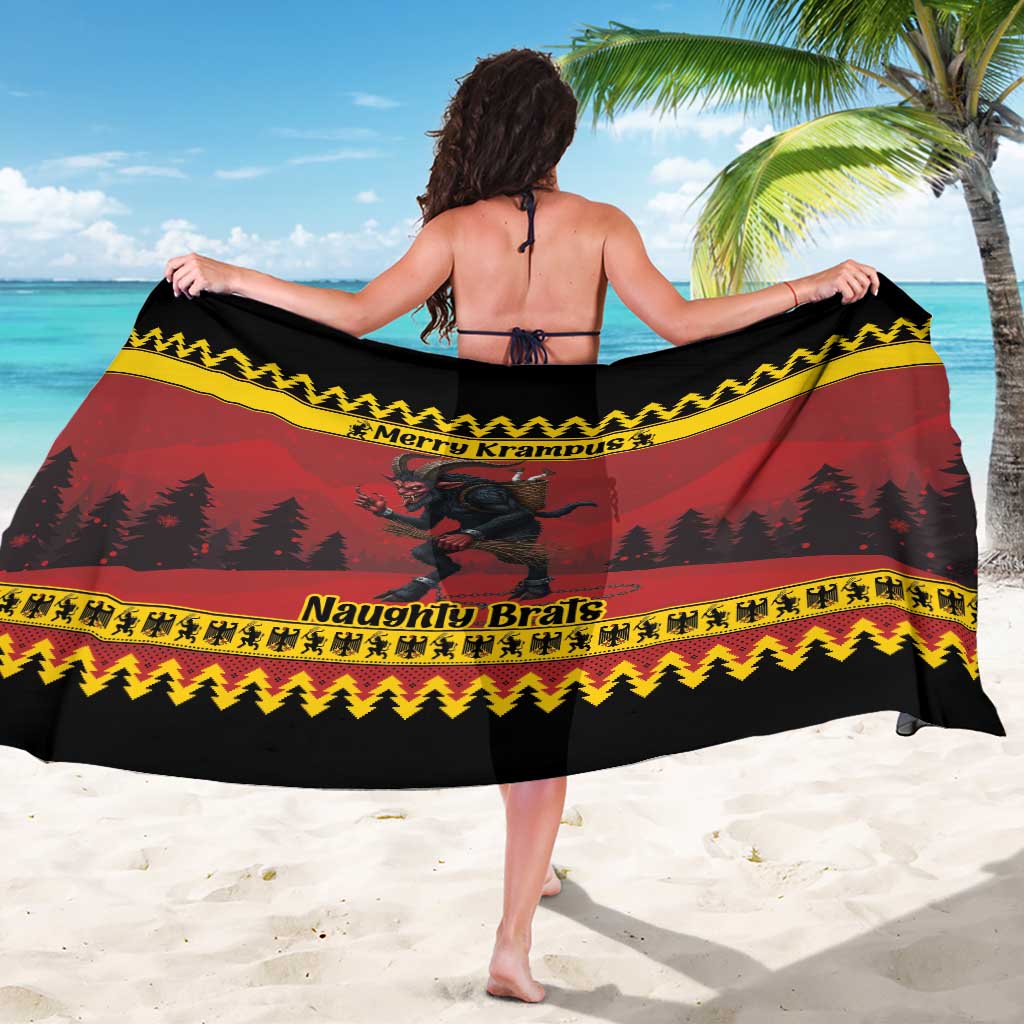 Merry Krampus Germany Sarong Frohe Weihnachten - Wonder Print Shop
