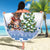 Personalized Nicaragua Christmas Beach Blanket Panthera Onca Cute With Christmas Tree - Wonder Print Shop