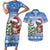 Personalized Nicaragua Christmas Couples Matching Short Sleeve Bodycon Dress and Hawaiian Shirt Panthera Onca Cute With Christmas Tree - Wonder Print Shop