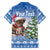 Personalized Nicaragua Christmas Family Matching Off Shoulder Maxi Dress and Hawaiian Shirt Panthera Onca Cute With Christmas Tree - Wonder Print Shop