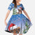 Personalized Nicaragua Christmas Family Matching Summer Maxi Dress and Hawaiian Shirt Panthera Onca Cute With Christmas Tree - Wonder Print Shop