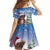 Personalized Nicaragua Christmas Kid Short Sleeve Dress Panthera Onca Cute With Christmas Tree - Wonder Print Shop