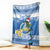 Personalized Nicaragua Christmas Blanket Turquoise-Browed Motmot With Coat Of Arms