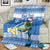 Personalized Nicaragua Christmas Blanket Turquoise-Browed Motmot With Coat Of Arms