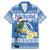 Personalized Nicaragua Christmas Family Matching Mermaid Dress and Hawaiian Shirt Turquoise-Browed Motmot With Coat Of Arms - Wonder Print Shop